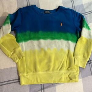 POLO RALPH LAUREN dip dye crewneck sweatshirt